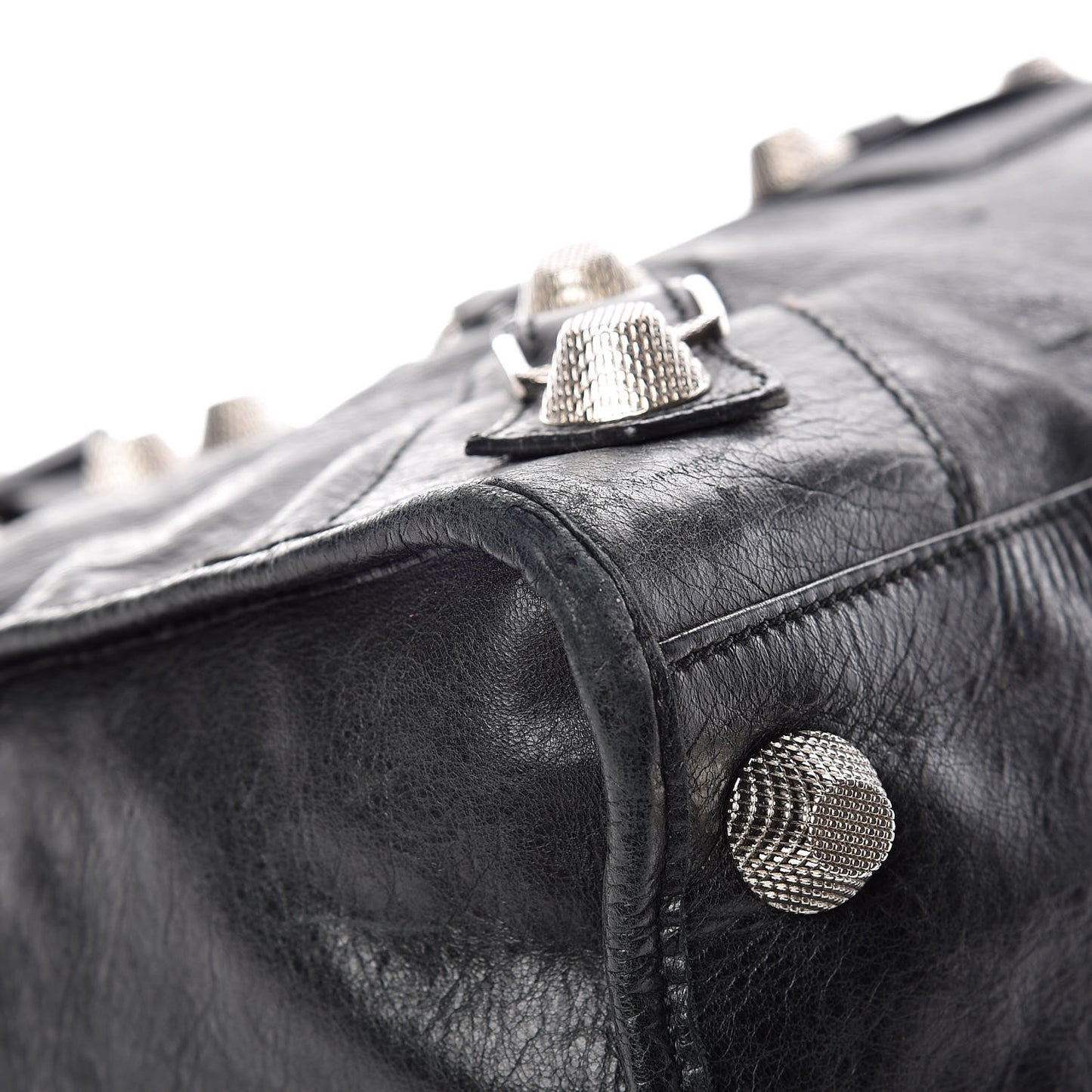 Agneau Giant 21 Silver Hardware Work Black