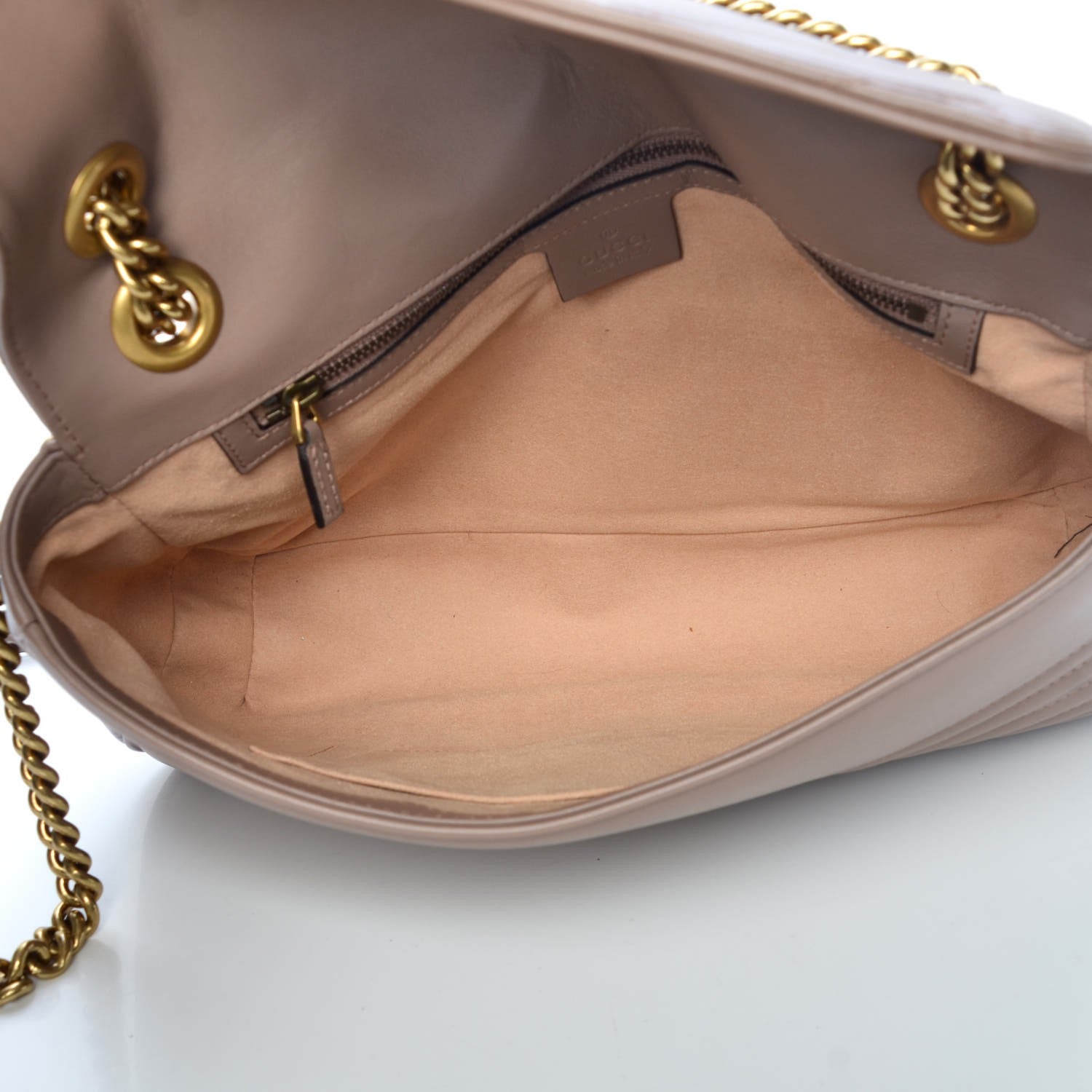 Gucci Calfskin Matelasse Medium GG Marmont Shoulder Bag Porcelain Rose 5 of 11