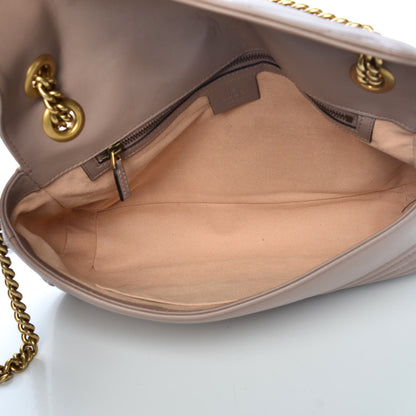 Gucci Calfskin Matelasse Medium GG Marmont Shoulder Bag Porcelain Rose 5 of 11