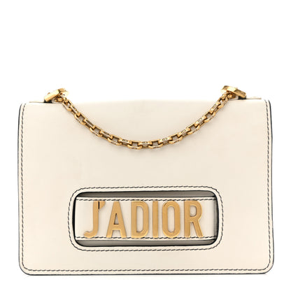 Christian Dior Calfskin J'Adior Chain Flap Bag Off White 1 of 15
