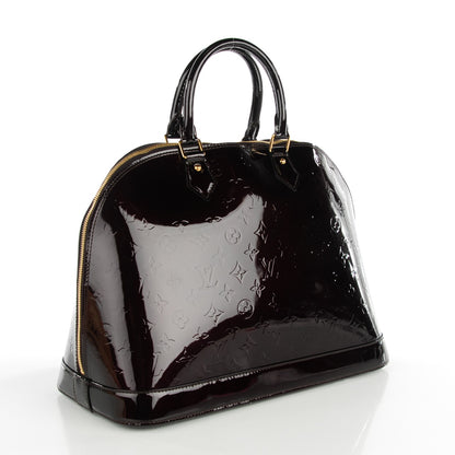 Louis Vuitton Vernis Alma GM Amarante 3 of 7