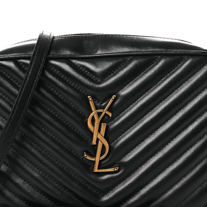 Saint Laurent Calfskin Matelasse Monogram Lou Camera Bag Black 8 of 11