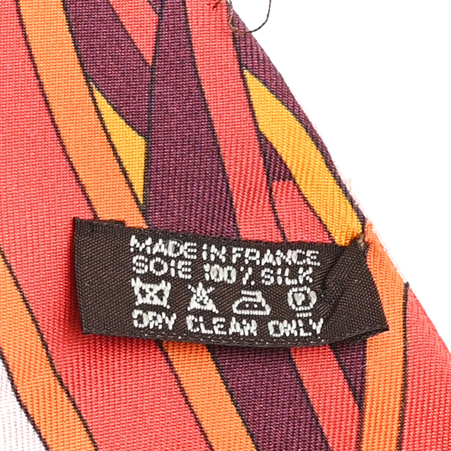 Hermes Silk Les Flots du Cheval Twilly Orange 3 of 3