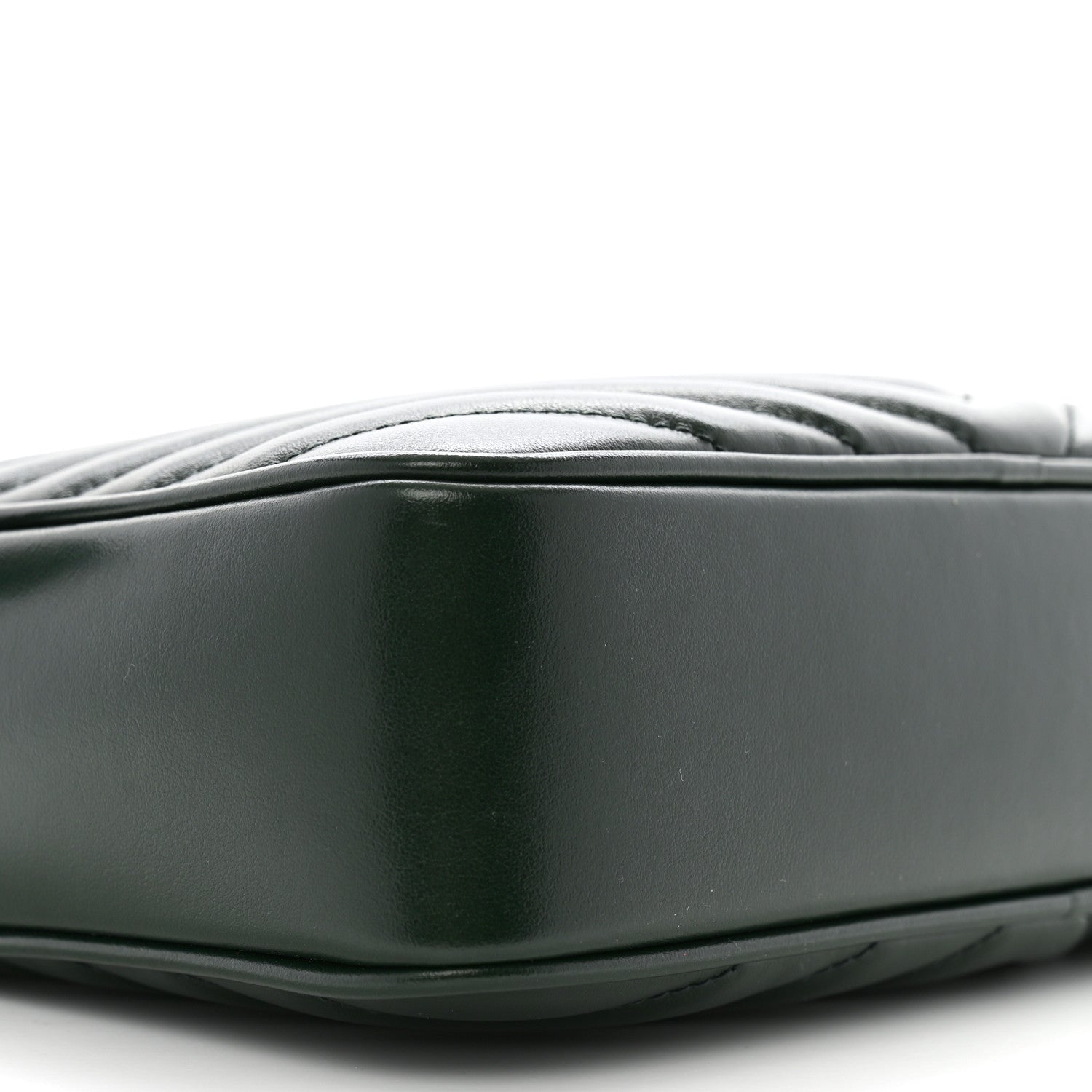 Saint Laurent Calfskin Matelasse Monogram Lou Camera Bag Vert Fonce 9 of 10