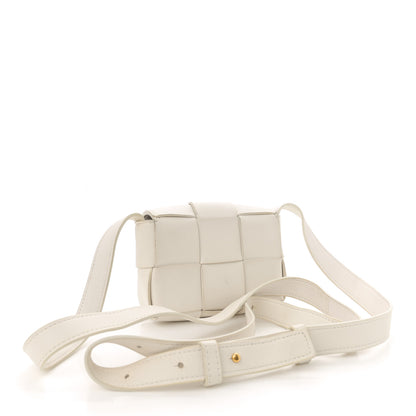 Bottega Veneta Lambskin Maxi Intrecciato Extra Mini Cassette Crossbody Bag White 3 of 13