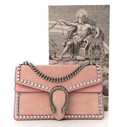 Gucci Suede Crystal Small Dionysus Shoulder Bag Peonia 12 of 12