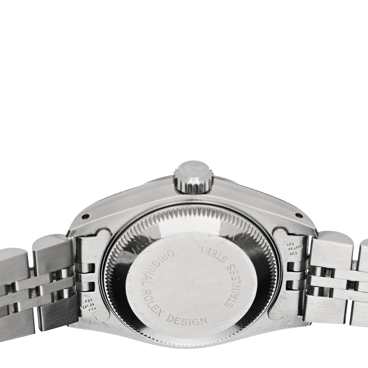 Rolex Stainless Steel 18K White Gold Diamond 26mm Oyster Perpetual Datejust Watch Silver 69174 4 of 4