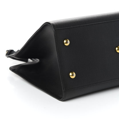 Saint Laurent Textured Calfskin Small Classic Y Cabas Black 6 of 10