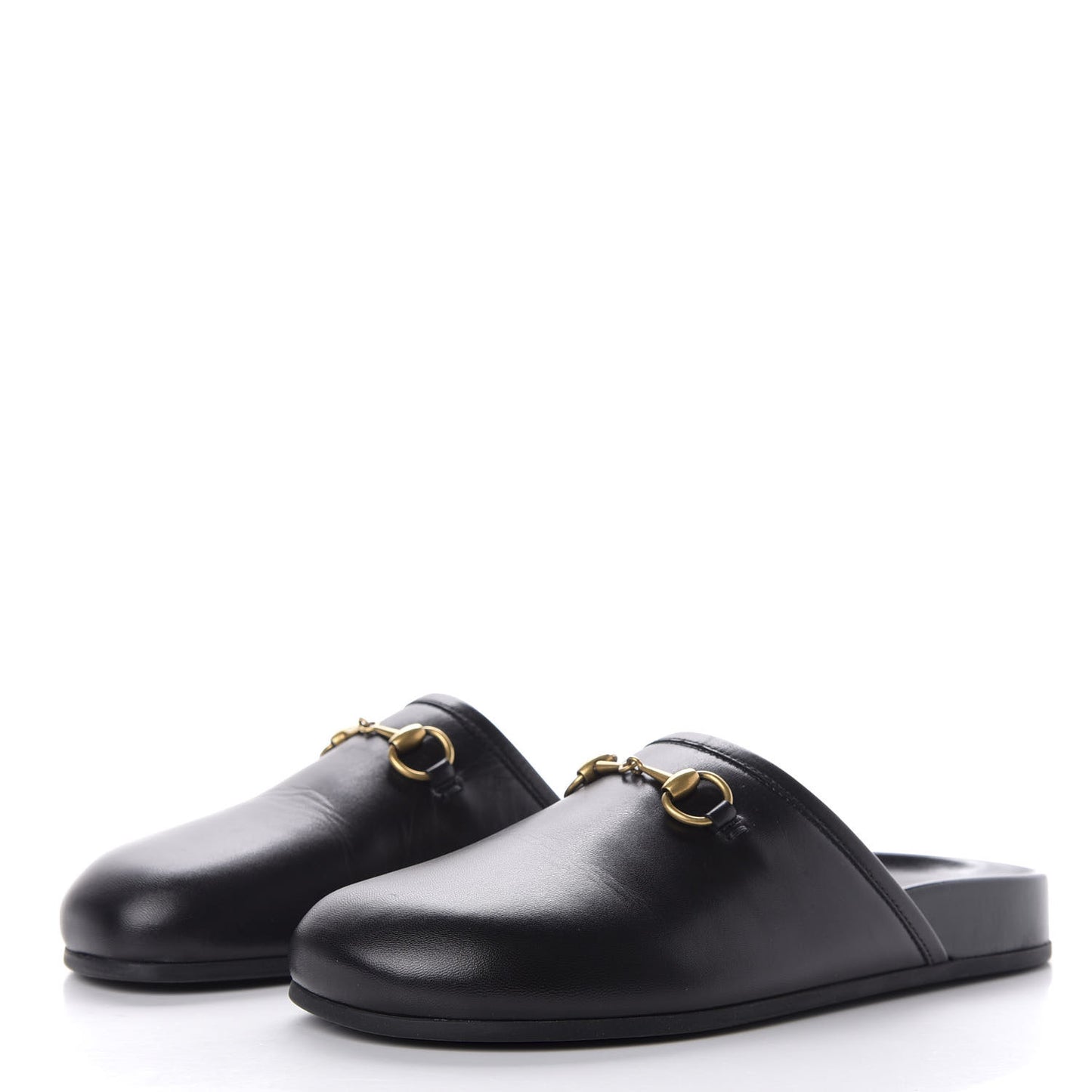 Malaga Kid Womens Horsebit River Slippers 35 Black