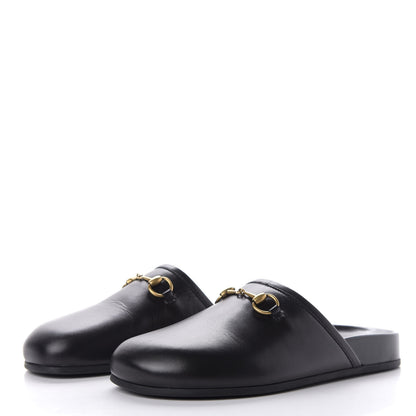 Gucci Malaga Kid Womens Horsebit River Slippers 35 Black 3 of 10