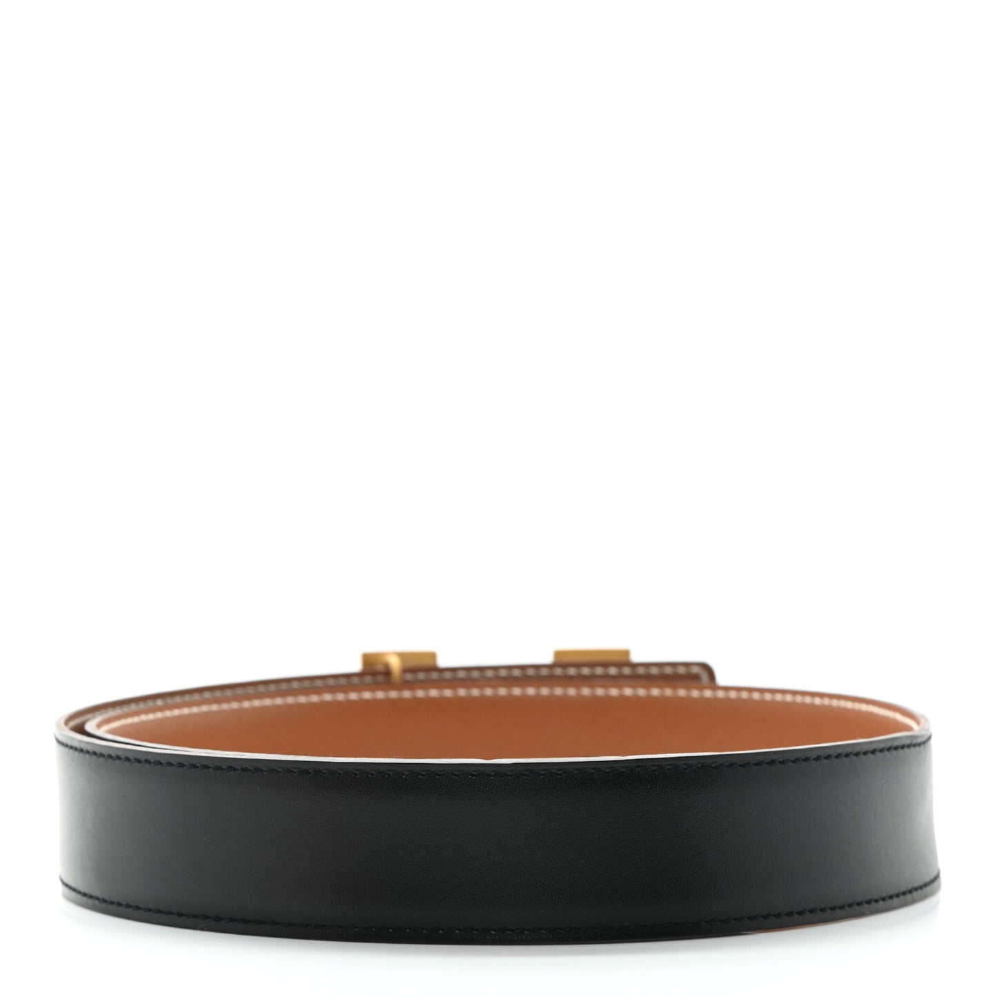 Swift Epsom 24mm Mini H Belt 75 Black Gold