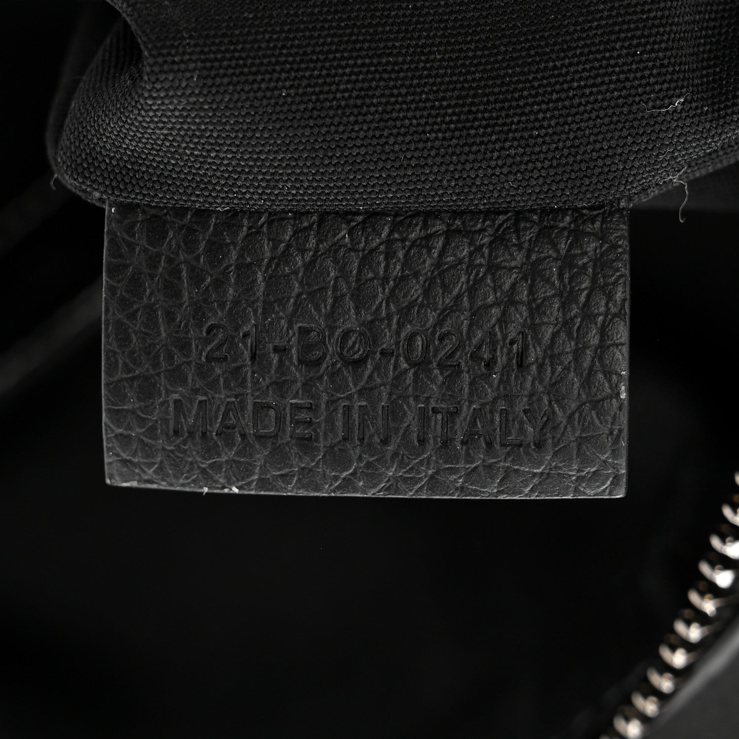 Christian Dior X PETER DOIG Grained Calfskin Saddle Bag Black 7 of 13