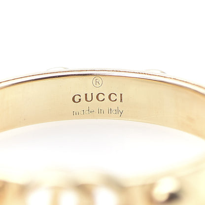 Gucci 18K Yellow Gold Running G Ring 52 6 4 of 7