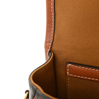 Celine Triomphe Canvas Medium Folco Bag Tan 11 of 11