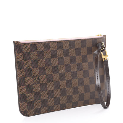 Louis Vuitton Damier Ebene Neverfull MM GM Pochette Rose Ballerine 2 of 8