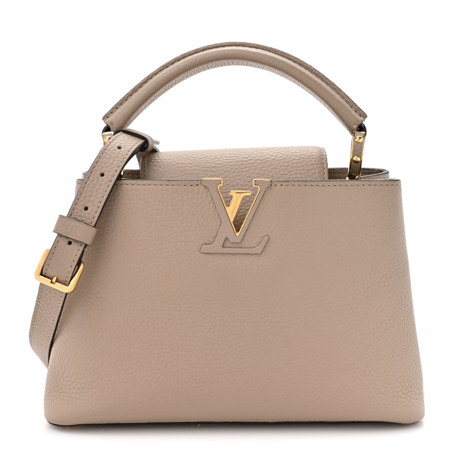 Louis Vuitton Taurillon Capucines BB Galet 1 of 16