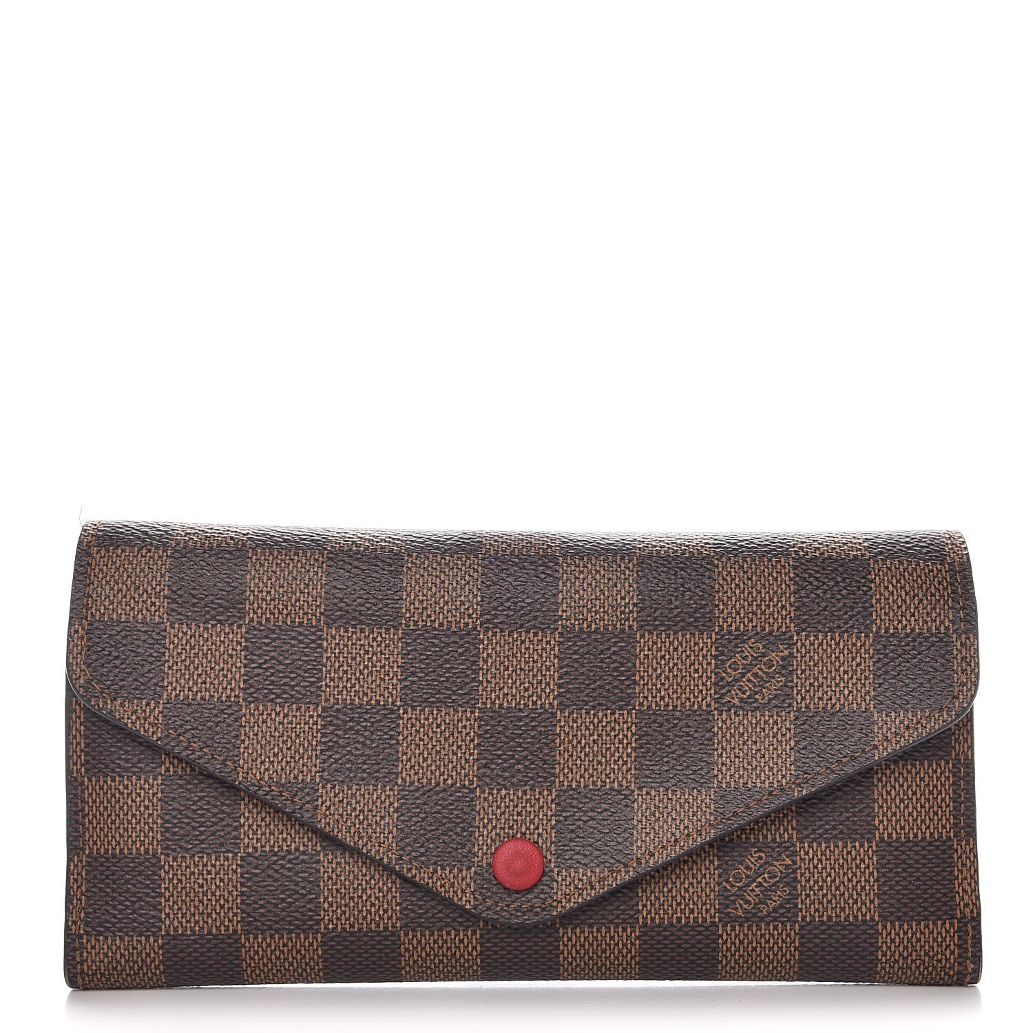 Louis Vuitton Damier Ebene Josephine Wallet Red 1 of 10
