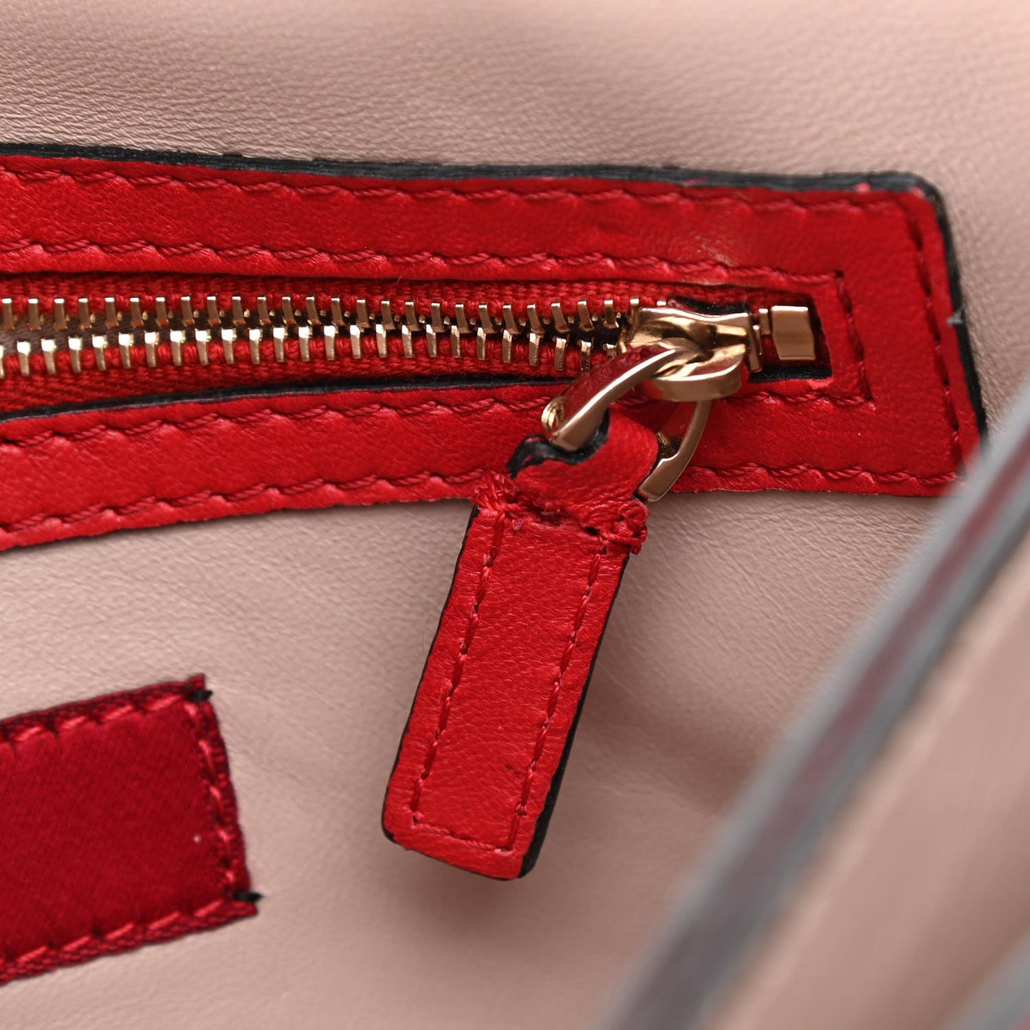 Nappa Rockstud Wristlet Clutch Rosso Valentino