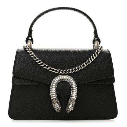 Gucci Dollar Calfskin Crystal Mini Dionysus Top Handle Bag Black Crystal 1 of 11