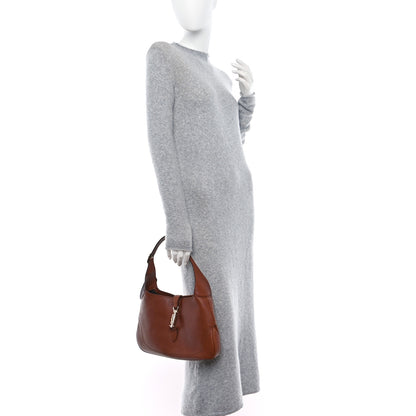 Gucci Soft Grained Calfskin Small Jackie O Hobo Brown 2 of 9