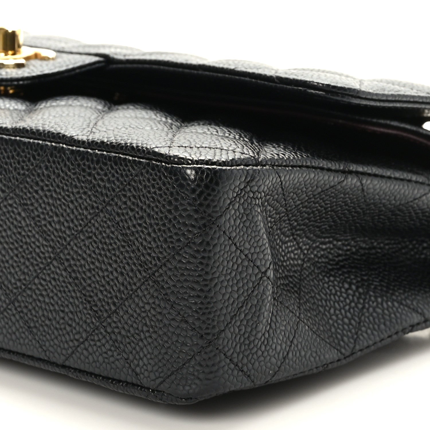 Chanel Caviar Quilted Medium Double Flap Black 9 of 10