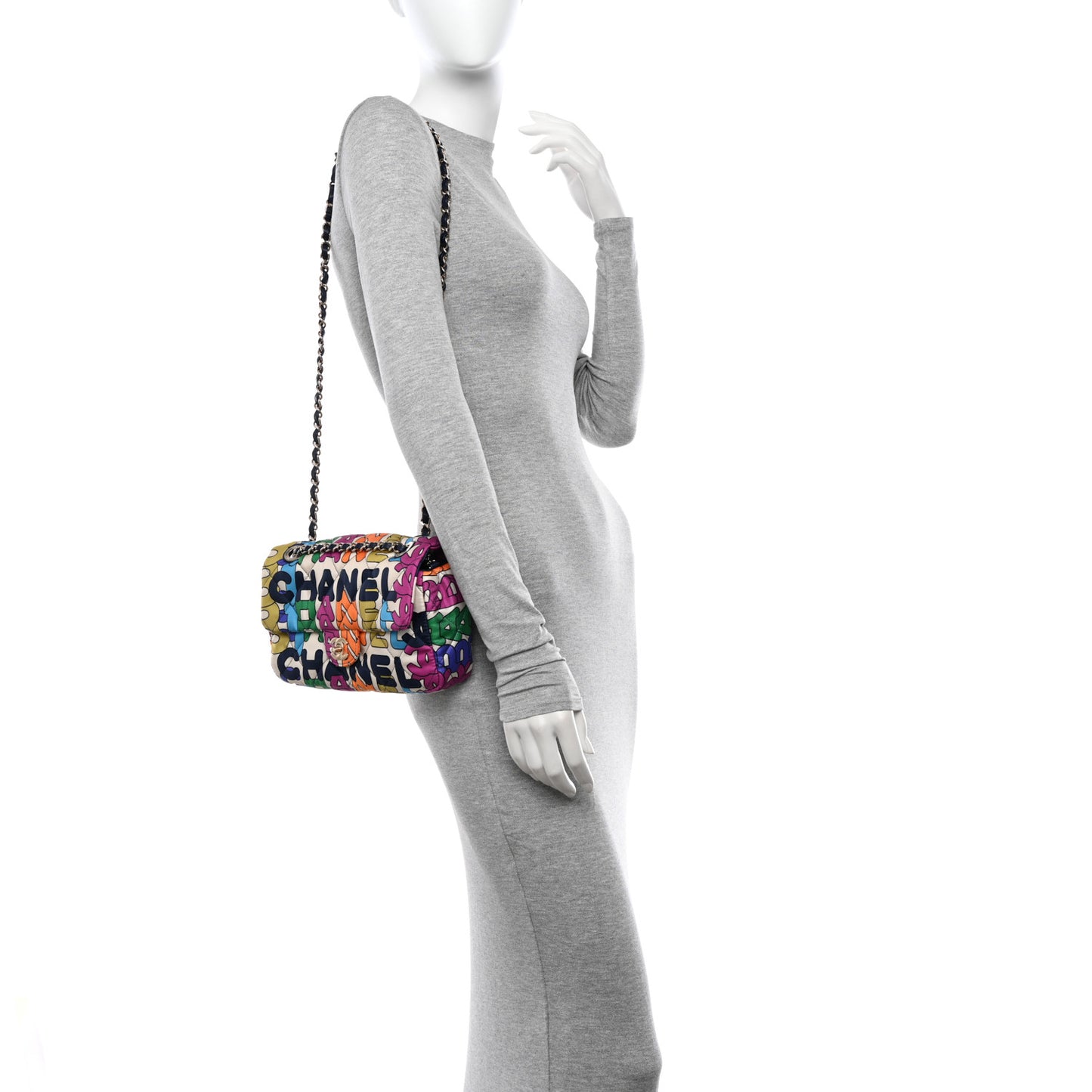 Printed Silk CC Small Single Flap Multicolor