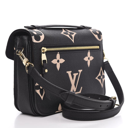 Louis Vuitton Empreinte Monogram Giant Pochette Metis Black Beige 3 of 7