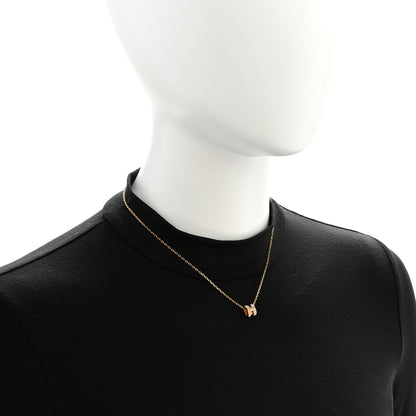 Hermes Lacquered Gold Mini Pop H Pendant Necklace Marron Glace 2 of 7