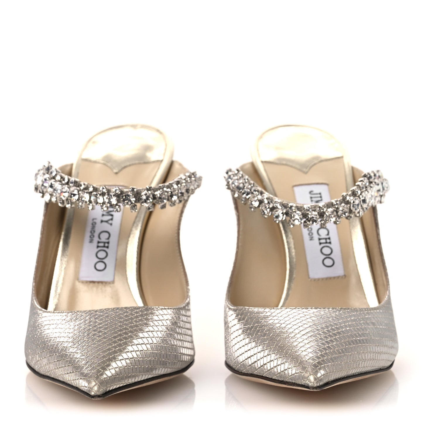 Diamond Glitter Fabric Crystal Bing 100 Pumps 37.5 Champagne