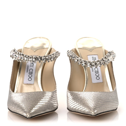 Jimmy Choo Diamond Glitter Fabric Crystal Bing 100 Pumps 37.5 Champagne 3 of 11