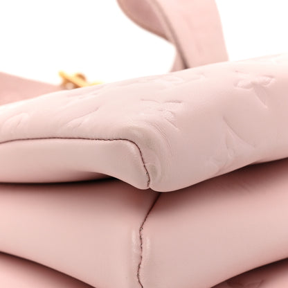 Louis Vuitton Lambskin Embossed Monogram Coussin PM Rose 13 of 15