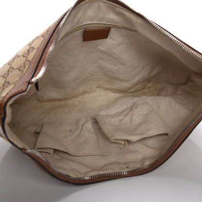 Gucci Monogram Medium Half Moon Hobo Brown 5 of 12