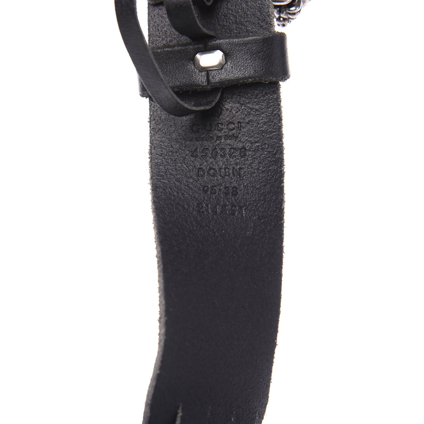 Calfskin Dionysus Braided Belt 95 38 Black