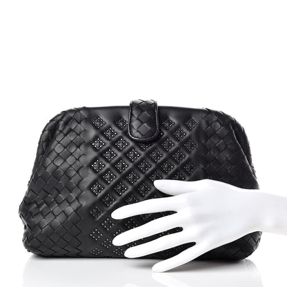 Bottega Veneta Nappa Intrecciato Studded The Lauren 1980 Clutch Black 2 of 9