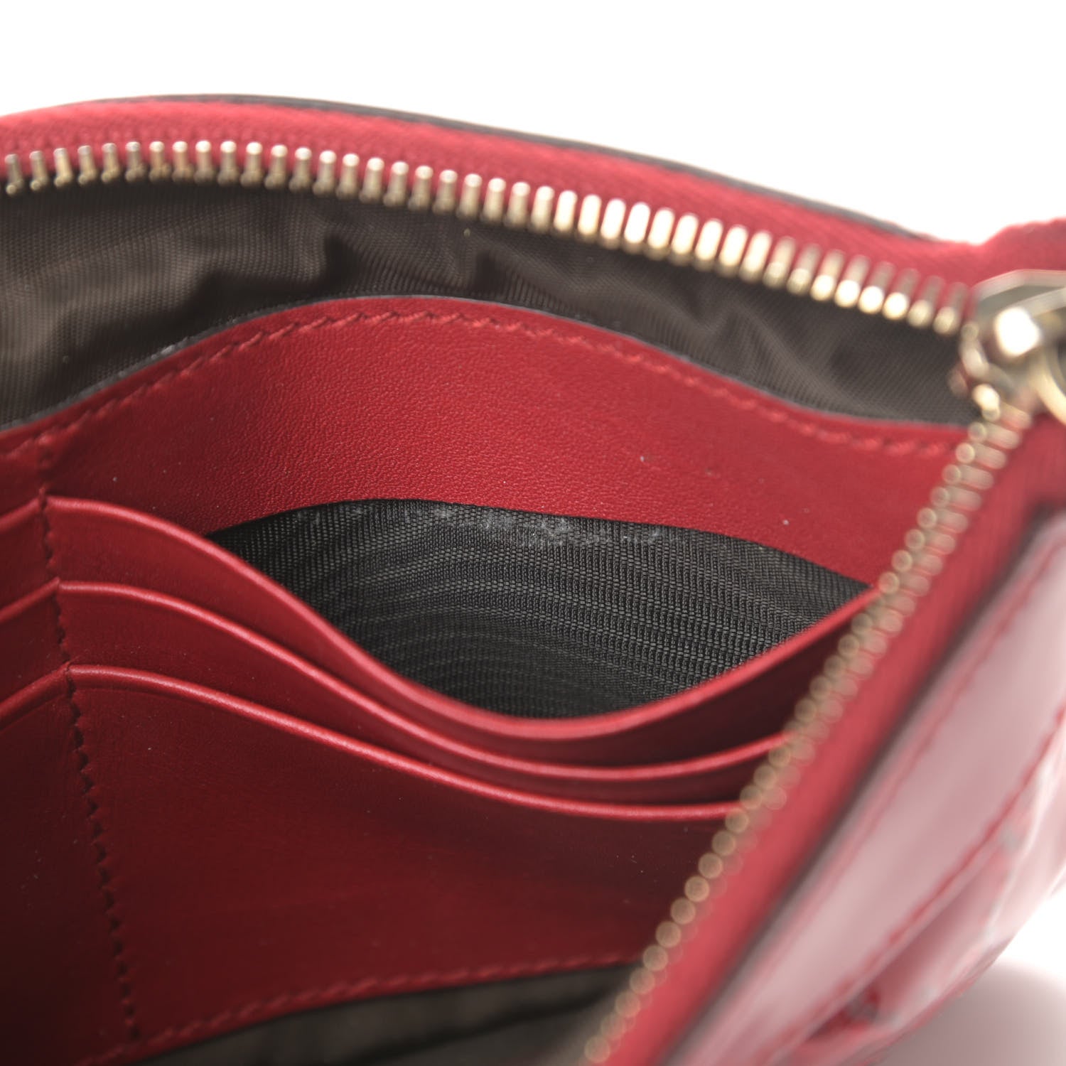 Gucci Patent Guccissima Wristlet Pouch Red 8 of 9