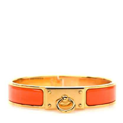 Hermes Enamel Clic Anneau Bracelet PM Orange 1 of 7