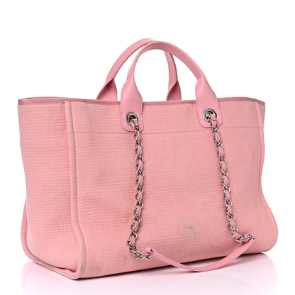 Chanel Canvas Large Deauville Tote Pink 3 of 18