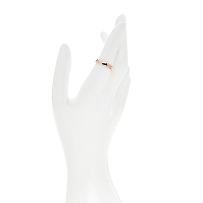 Hermes 18K Rose Gold Diamond Ever Herakles Wedding Band Ring 54 6.75 2 of 5