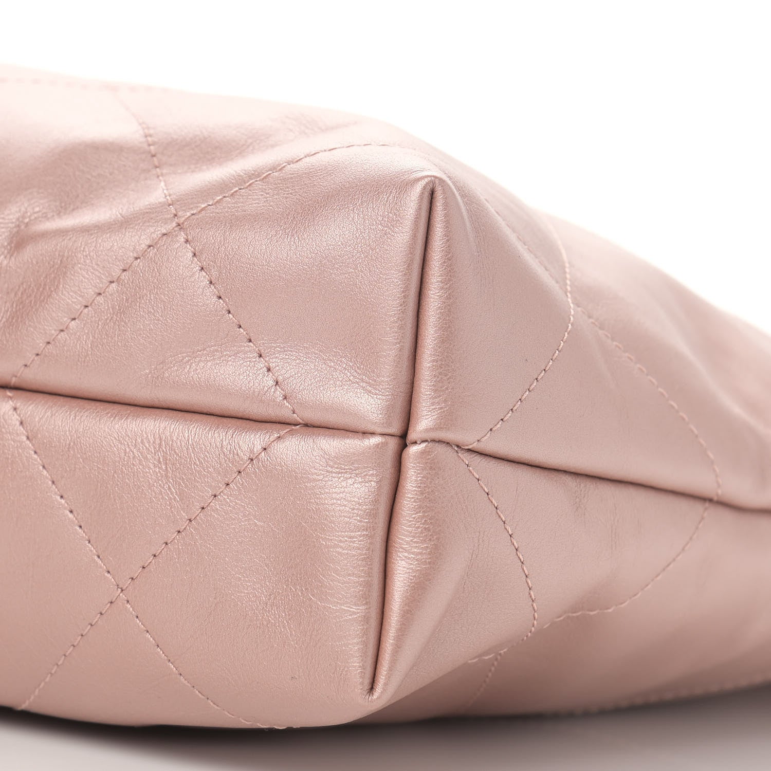 Chanel Metallic Calfskin Quilted Small Chanel 22 Pink 11 of 12