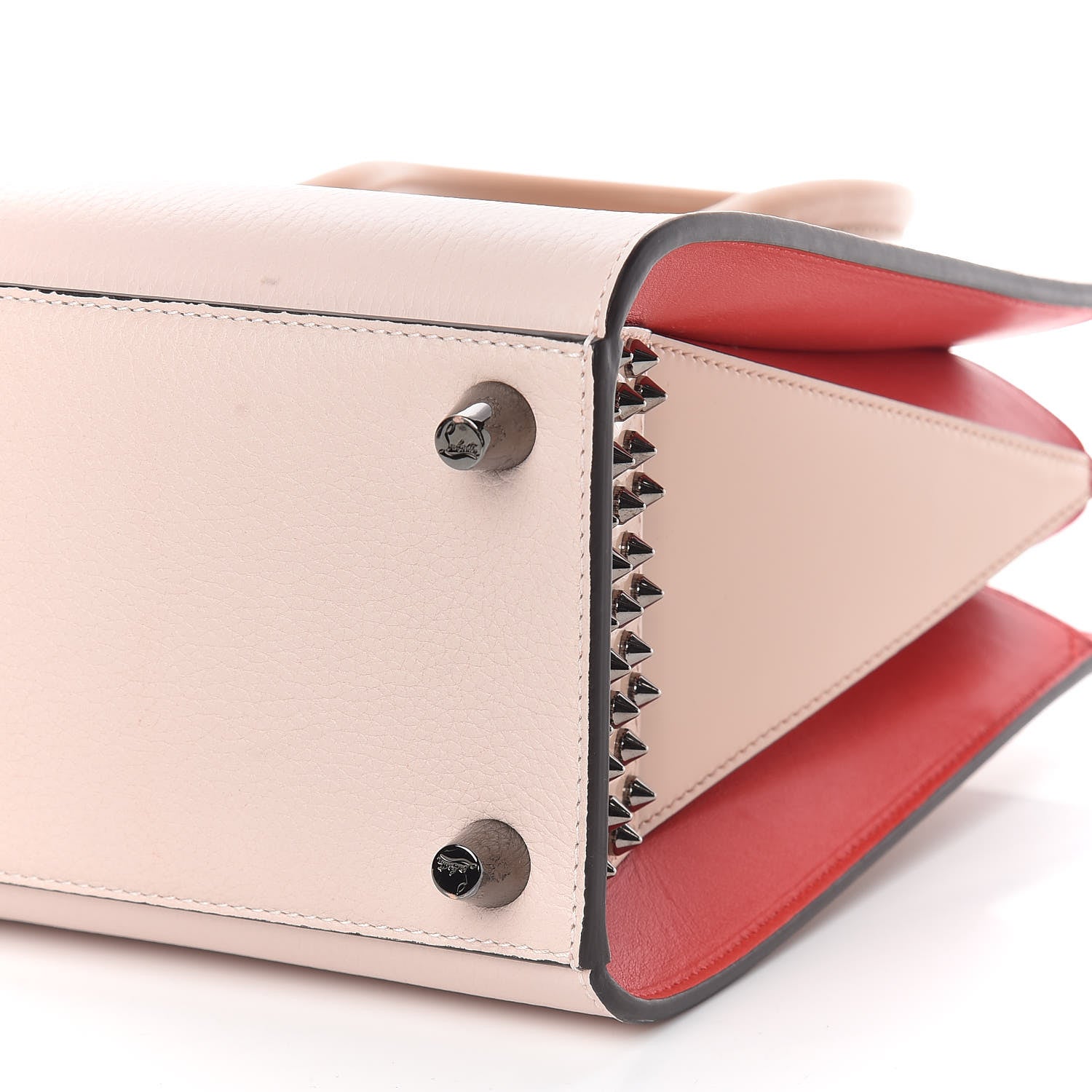 Christian Louboutin Calfskin Studded Small Paloma Ballerina 9 of 12