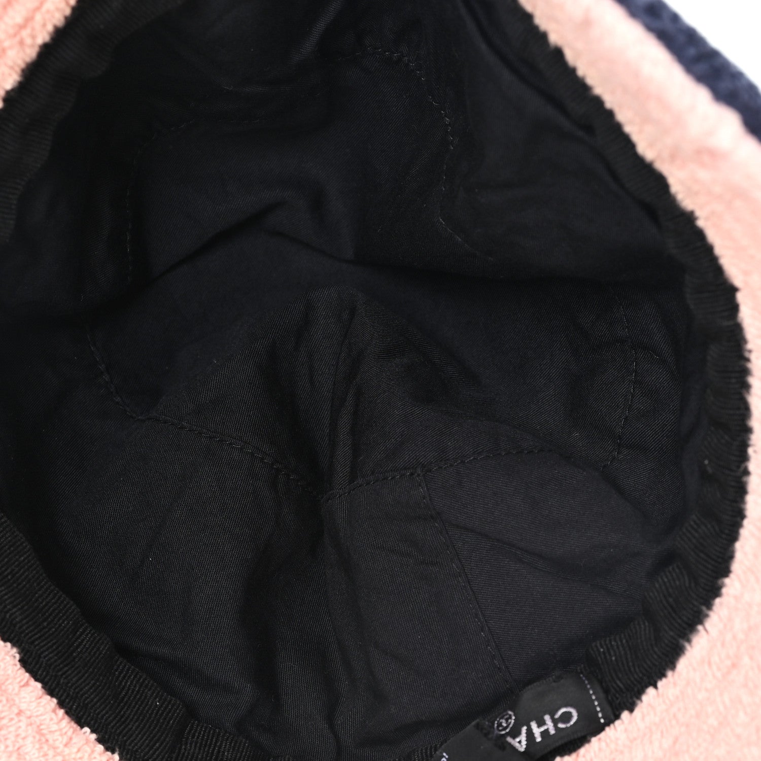 Chanel Cotton Terry Cloth CC Bucket Hat S Blue Pink 7 of 9