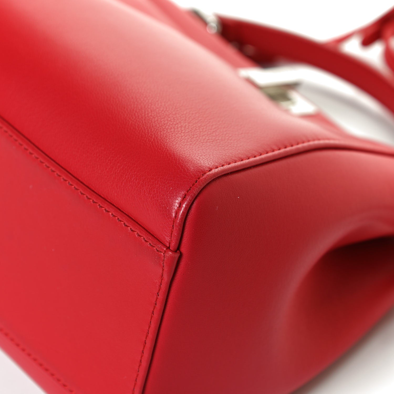 Fendi Nappa Mini Peekaboo Iconic Satchel Fiamma 20 of 24