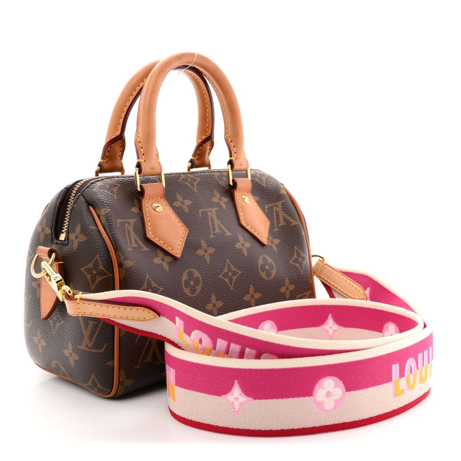 Louis Vuitton Monogram Speedy Bandouliere 20 Fuchsia 3 of 13