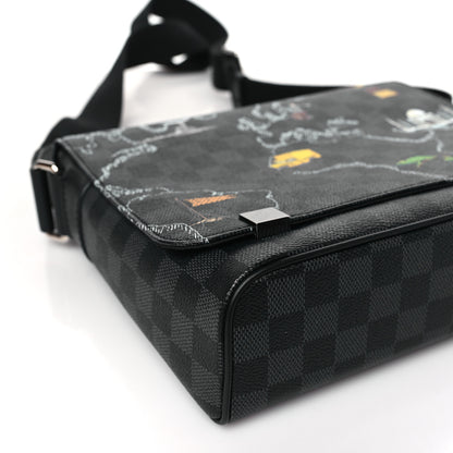 Louis Vuitton Damier Graphite World Map District PM 7 of 9