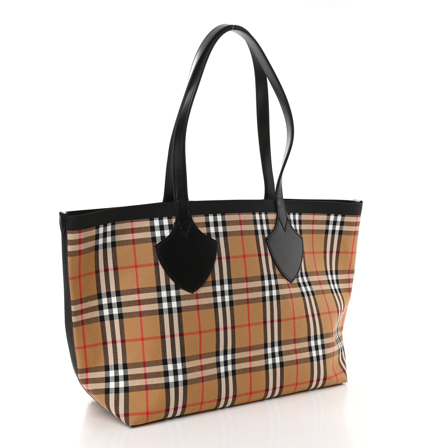Vintage Check Medium The Giant Reversible Tote Antique Yellow Bright Red
