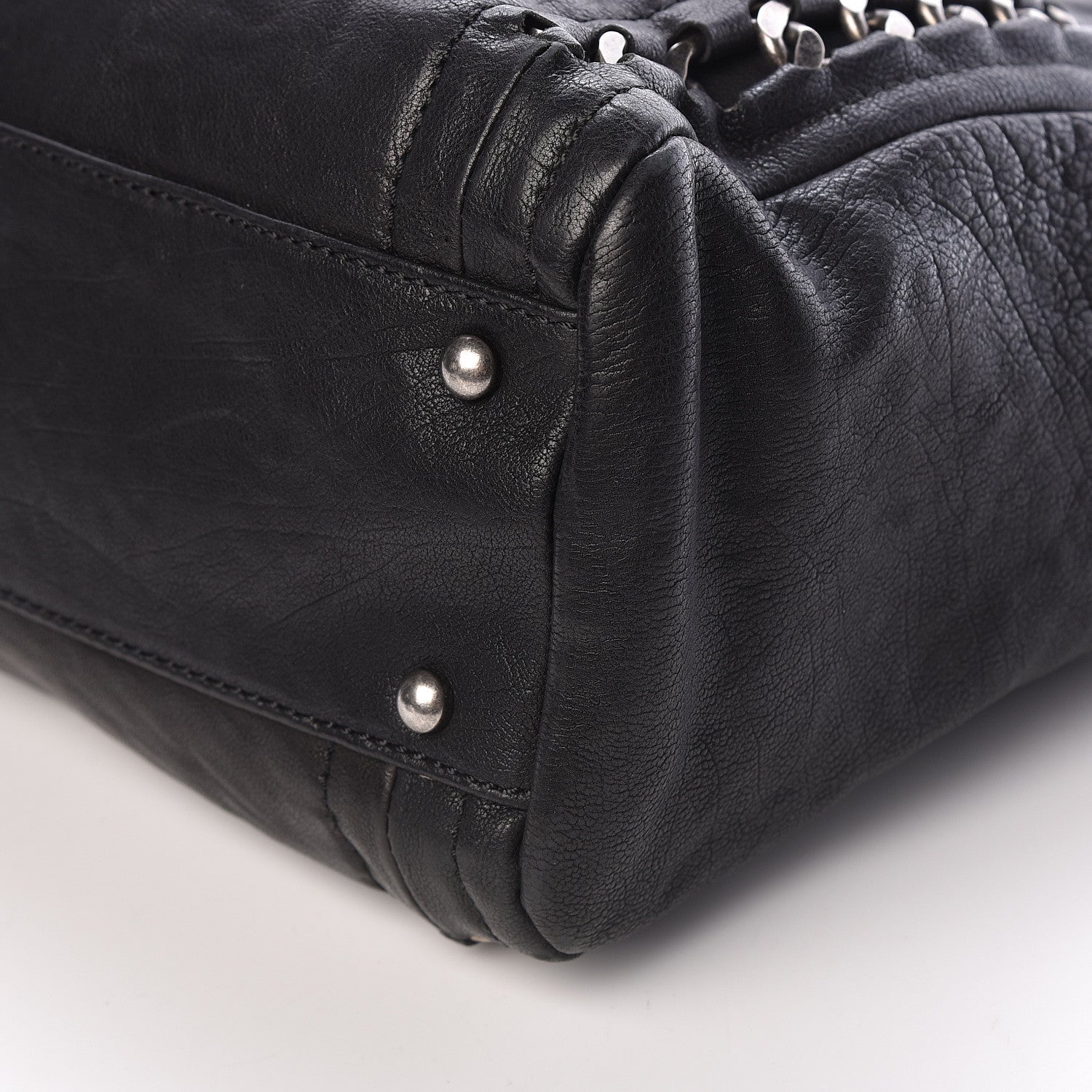 Chanel Glazed Calfskin Modern Chain Tote Black 10 of 12