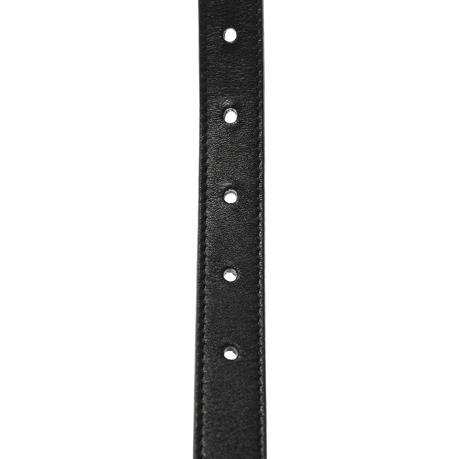 Gucci Calfskin Pearl Double G 20mm Belt 70 28 Black Cream 1879255