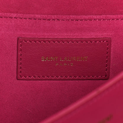 Saint Laurent Calfskin Classic Y Ligne Clutch Fuchsia 6 of 12