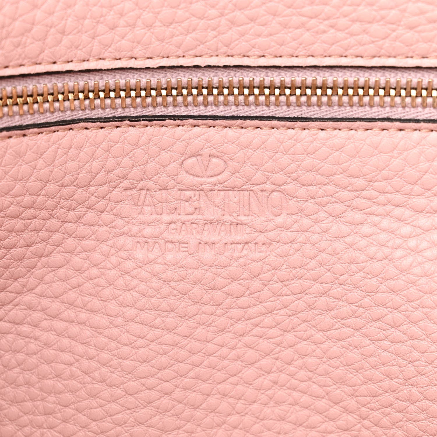 Valentino Garavani Pebbled Calfskin Medium Rockstud Tote Water Rose 6 of 10