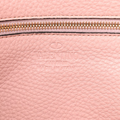 Valentino Garavani Pebbled Calfskin Medium Rockstud Tote Water Rose 6 of 10
